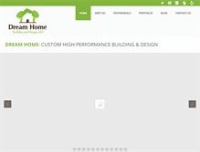 Tablet Screenshot of dreamhomebuildinganddesign.com